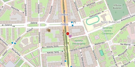 Mapa — Na Zátorce 16, Praha 6